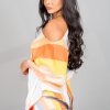 Vestido tipo pareo estampado Asprin Fashion - Costado