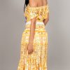 Set amarillo falda amplia