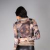 Chaqueta ajustada para mujer estampada