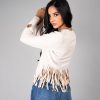 chaqueta flequillos para mujer