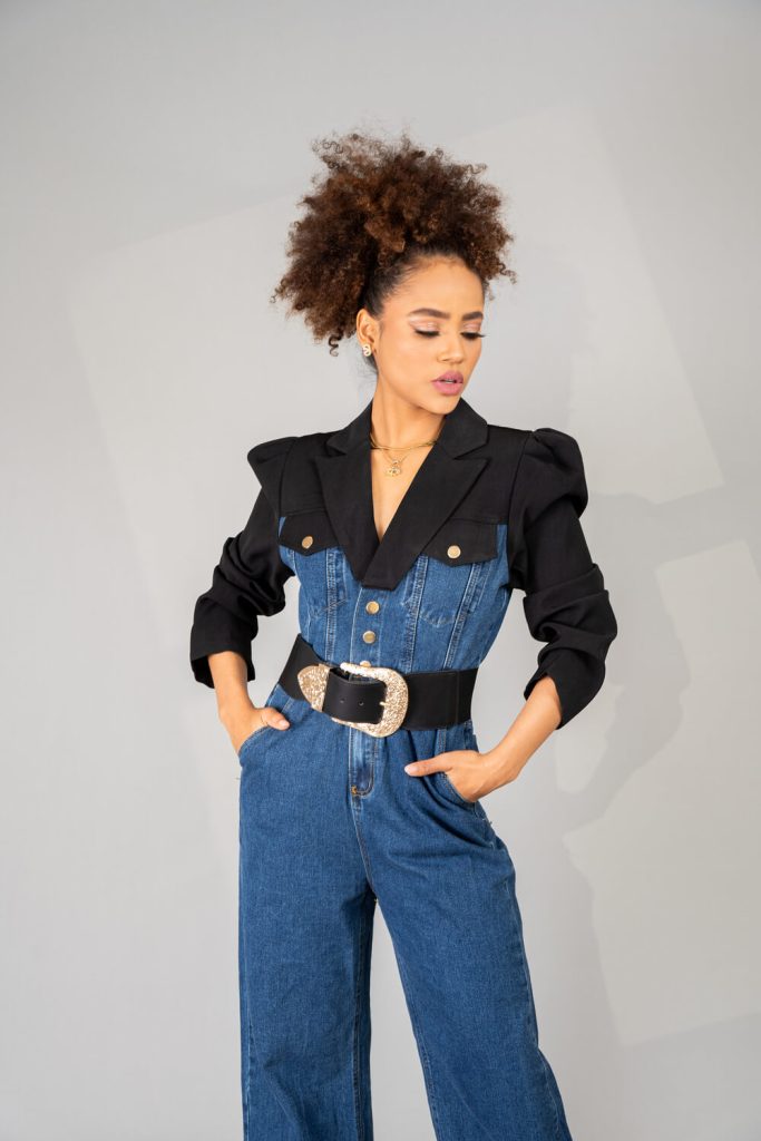 Enterizo de jean - detalle